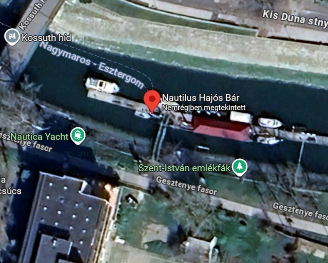 Nautilus Hajós bár térkép